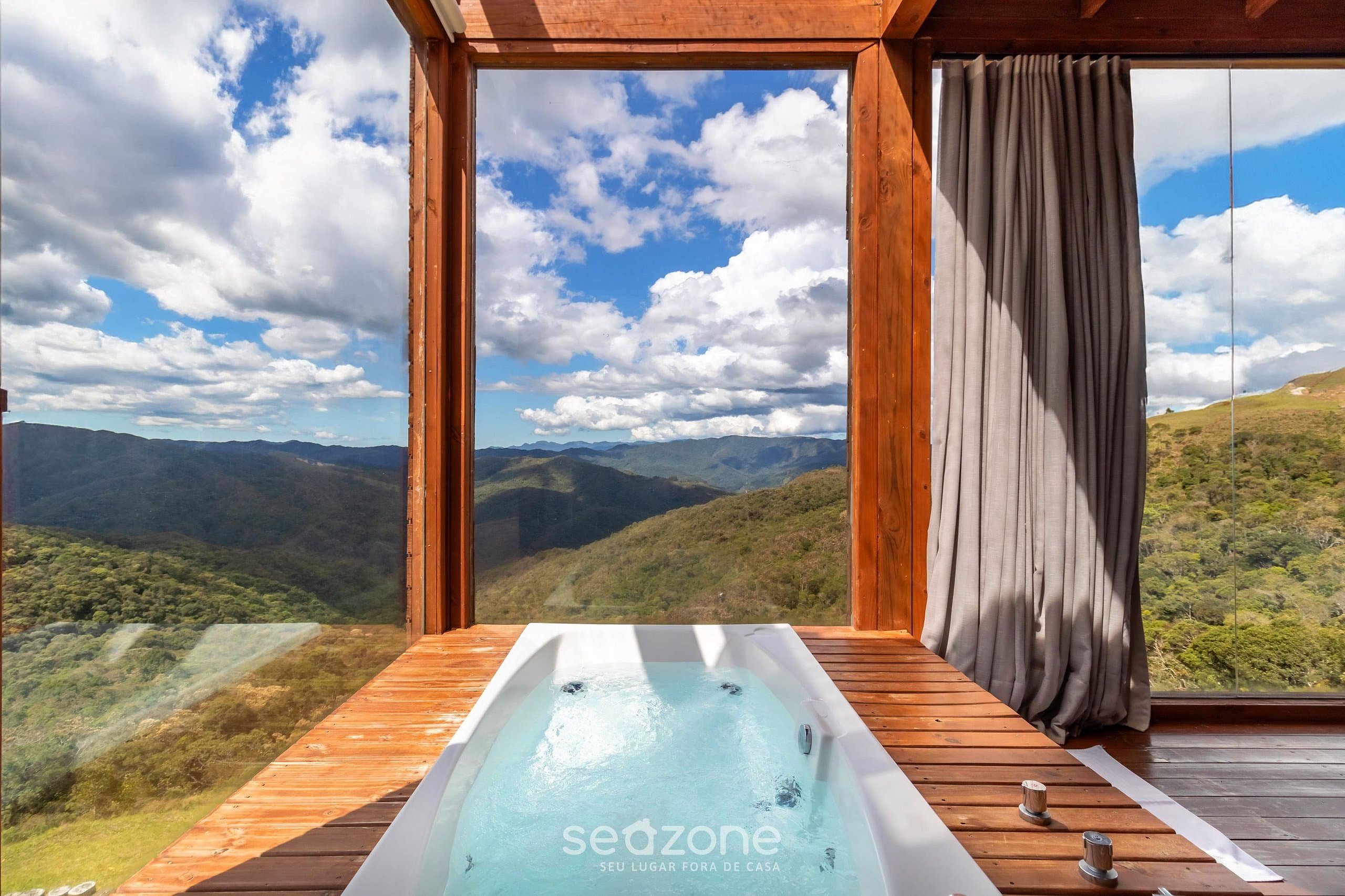 Área externa do chalé