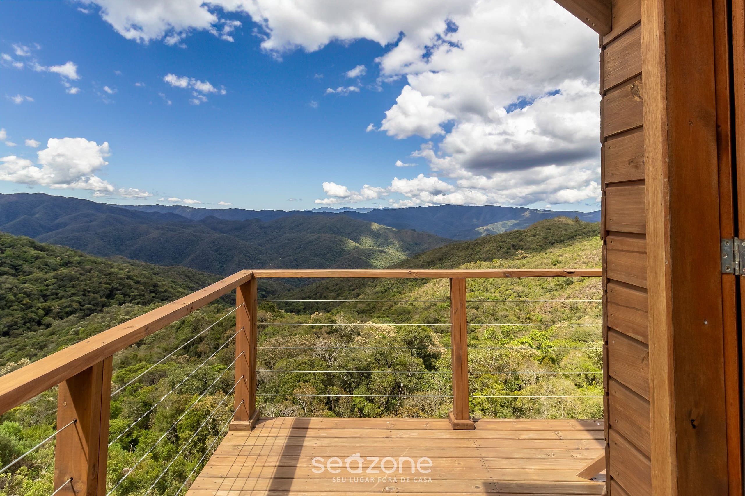 Varanda com vista panorâmica